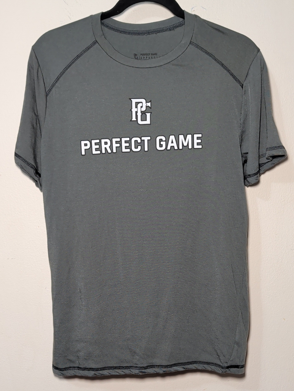 Perfect Game Apparel Short-Sleeve T-shirt Gray White Youth Baseball Men's Size S